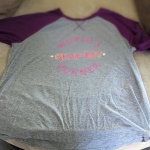 work out shirt, gray